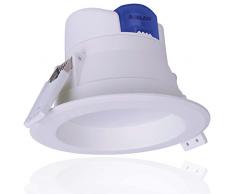 Roblan ALLINR2442BB Downlight Foco Empotrable, 14 W, Blanco