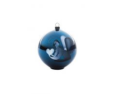Alessi aaa07 2 Blue Christmas Decoración para árbol de Navidad, vidrio soplado, Azul