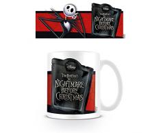 The Nightmare Before Christmas Pesadilla Antes de Navidad Jack Bandera Taza de cerÃ¡mica
