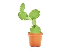 SUCK UK Coaster Construction Set de construcción de Cactus con Posavasos, Fibras de bambú Naturales, Verde/marrón, 10.7 x 12 x 12 cm
