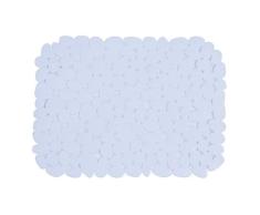 MSV Alfombra DE PVC para Fregadero-Blanco, 40x31x0.5 cm