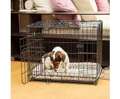 Ferplast Jaula Plegable Perro Inn 105, Negro, Mediano