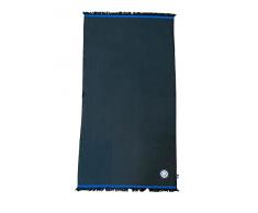 hermet F.C. Inter, Toalla de Playa con Flecos y Tela Foutà mar y Piscina, 100% algodón, 85 x 160 cm, Producto Oficial