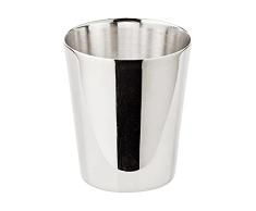 Edzard Juego de 4 Vasos de chupito Boy, plateado, altura 5 cm, capacidad 2 cl, taza plateada para aguardiente, schnapps, licor, brandy, amargos