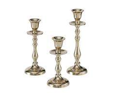 Boltze Vicco 2013367 - Candelabro (3 Piezas, Metal, decoraciÃ³n de Mesa de Comedor/cÃ³moda, diseÃ±o Elegante, sin Velas)