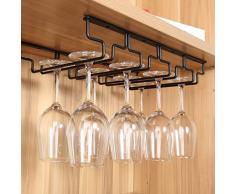Uten Soporte para copas de vino, estantes para vino, estante colgante para copas de vino, estante para copas con 4 filas que puede contener 8-12 copas de vino, estantes para cocina, bar, cafeterÃa