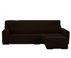 Martina Home Beirut Funda Sofá Chaise Longue Elástica, Marrón, Brazo Izquierdo Corto