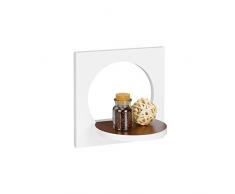 Relaxdays Estante Flotante Original, Madera, marrón, 29.5 x 29.5 x 19.5 cm