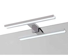 Kibath GUE Blanco Aplique Led 30cm 10W, indicado para baÃ±o ColocaciÃ³n con Soporte Universal para Espejo, Mueble y camerino. IluminaciÃ³n frÃ­a Uniforme. Fabricado en Aluminio, 10 W, 30