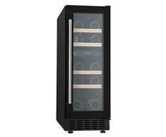 BOJ Vinoteca Encastrable Bajo Encimera W-0821B, Silenciosa (Negra, 17 botellas)