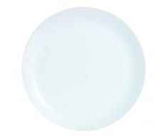 Dajar Plato de postre Diwali, 19 cm, cristal, color blanco, 19 cm