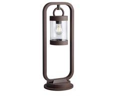 Trio Leuchten 504160124 Sambesi - Lámpara de pie para exteriores (aluminio fundido, cristal acrílico transparente, no incluido) 1 bombilla E27.