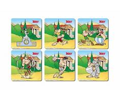 SD Toys Posavasos Juegos OlÃ­mpicos Asterix, Corcho, Multicolor, 3x9x9 cm, 6 Unidades