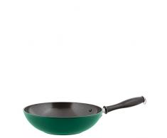Sambonet 1965 Vintage Quarzo Nero Alrededor Wok/Stir-Fry Pan - Cacerola (Alrededor, Wok/Stir-Fry Pan, Verde, Aluminio, 3,5 L, Italia)