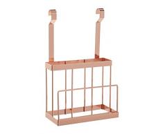 Premier Housewares Sorello - Estante para Colgar Cuchillos (Hierro, Oro Rosa, 12 x 24 x 39 cm)