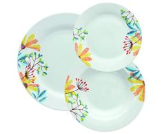 Tognana Vajilla 18 piezas Cloe, porcelana, multicolor