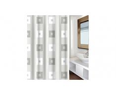 MSV Bloques de Cortina de Ducha (180Â x 200Â cm) en Gris, poliÃ©ster, Multicolor, 30Â x 20Â x 15Â cm