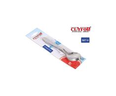 Andrea 48972 Set 5 Cucharas de Postre INOX, Acero