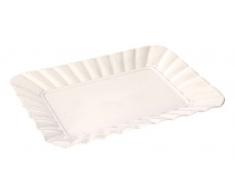 La Porcellana Ducale rectangular Bandeja de repostería caja de regalo, blanco, 35 x 26 cm