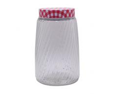Silicone Gold SG3215 Tarro con Tapa, Cristal, Rojo, 28x13x13 cm