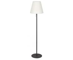 raba Lux 8659 a + + to lámpara E, Suelo exterior Lida, metal, E27, Blanco/Antracita, 35 x 35 x 150 cm