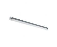 EGLO LED lÃ¡mpara de espejo Tragacete 1, iluminaciÃ³n de baÃ±o de metal en plata, blanco e cromo, antihumedad, blanco neutro, IP 44, L 77 cm