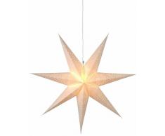 Best Season 231-20 Sensy Star 70 - Estrella de papel, aprox. 70 x 70 cm, incluye cable, cartón coloreado, color crema