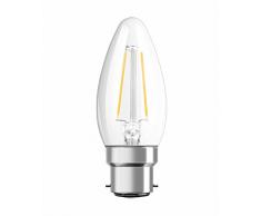 Osram Retrofit Classic B Lámpara LED B22d, 2.1 W, Blanco