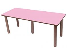 Mobeduc Mesa Infantil ala 150x45 cm (Talla 3), Haya, Haya y Rosa, 150 x 45 cm