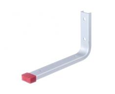 Alberts 805500 Gancho de pared | disponible en diferentes acabados | recto | aluminio | profundidad 160 mm | altura 90 mm