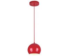 Westinghouse Lighting Lámpara de Techo Colgante de 1 Luz E27, Rojo Brillante