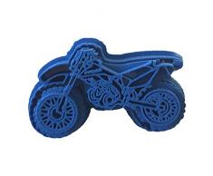 Cuticuter Moto Kawasaki Cortador de Galletas, Azul, 8x7x1.5 cm