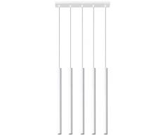 Sollux Lighting - Lámpara de techo, acero, color blanco, 8 x 45 max.100