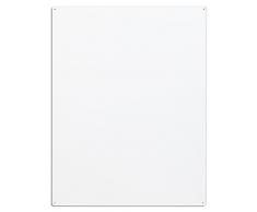 KalaMitica Pizarra Magnética de Acero, 74X57X0,12 cm, Blanco