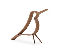 Cooee Design ED-01-01-OK - Figura Decorativa de Madera de Roble (19,5 x 4,5 x 14 cm), diseÃ±o de pÃ¡jaro
