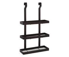 Premier Housewares Sorello - Estante para Colgar (Hierro, 9 x 26 x 44 cm), Color Negro