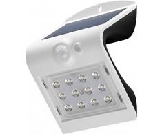 Goobay Aplique Solar LED con Detector de Movimiento, 1.5 W, Blanco, 7.9x12x9.6 cm