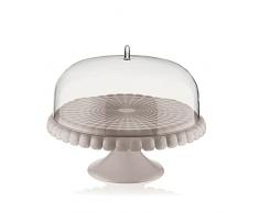 Guzzini - Tiffany - Soporte para tartas con campana - Gris pardo, Ã 36 x 28 cm - 199400158
