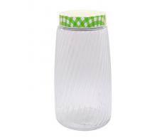 Silicone Gold Tarro con Tapa, Cristal, Verde, 32 x 13 x 13 cm