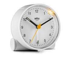 Braun Bc-01-W - Reloj despertador clÃ¡sico analÃ³gico, color blanco