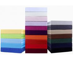 Nature Mark Jersey - Sábana Bajera para Camas de Agua y somier (180 x 200 cm hasta 200 x 220 cm)