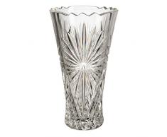 Cristal de Bohemia Florero, Cristal, 13x13x25 cm