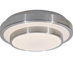 GLOBO 12Â W LED Techo lÃ¡mpara Dormitorio Redondo 1Â âÂ LÃ¡mpara de Techo Cromo Opal eficiencia energÃ©tica 41738Â âÂ 12