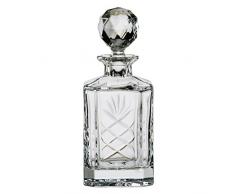 Dornberger Decantador de Vino Cuadrado Soberano con Panel (24%), Cristal, 10Â x 10Â x 25Â cm