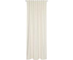 Schöner Wohnen Cortina con trabillas ocultas, 100% poliéster, naturaleza, 250 x 140 cm