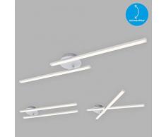 Briloner Leuchten Lámpara LED, luz de Techo de 2 Bombillas, 700 lúmenes, 3000 Kelvin (Blanco cálido), 9 vatios, Aluminio, 782x120x61 mm (Largo x Ancho x Altura), 9 W, Aluminium Farbig