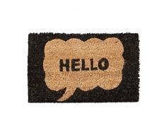 Relaxdays – Felpudo Niños con de diseño ancla como alfombrilla para puerta pequeña para habitación de los Niños de coco con base de goma antideslizante Mini fußabtretet y Felpudo, tela, Hello, 25 x 40 x 1.5 cm