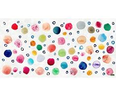 Vilber Gran Chef Dots Alfombra, Vinilo y PVC, Multicolor, 75 x 180 cm