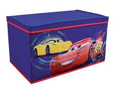Fun House 712767 - Baúl para Juguetes Plegable para niños, Material no Tejido y Tablero DM, 55,5 x 34,5 x 34 cm, Color Azul
