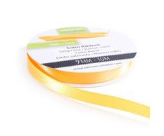 Vaessan Creative - Cinta de satén, dorado, 9 mm